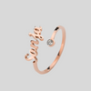 Bague prénom et pierre de naissance