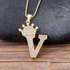 Collier pendentif Initiale