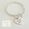 Bracelet cœur message