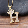 Collier pendentif Initiale