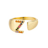 Rainbow Initial Ring
