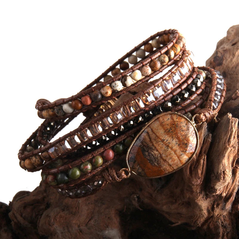 Bracelet Bohème Amazona – Amazonite & Pierres Naturelles