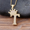 Collier pendentif Initiale