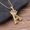 Collier pendentif Initiale