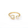 Bague personnalisée Initiale