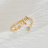 Bague prénom et pierre de naissance