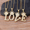 Collier pendentif Initiale