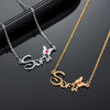 Collier personnalisé prénom et papillon