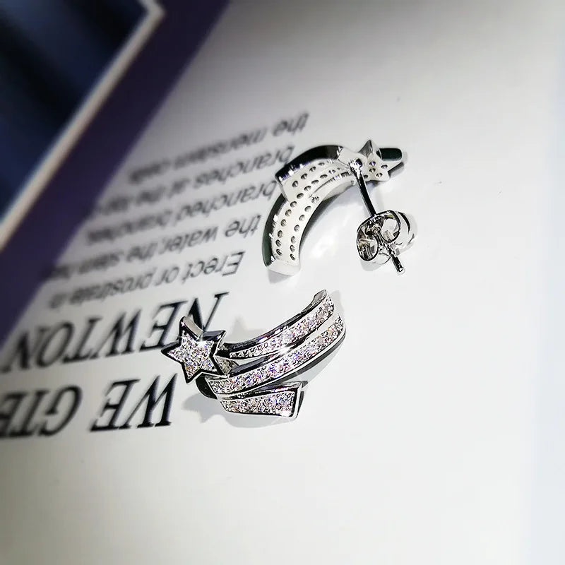 Boucles d’oreilles Étoile Filante