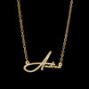 Personalized glitter name necklace