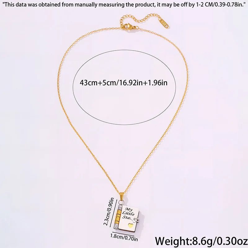 Collier Livre Secret My Little Star