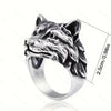 Bague Loup solitaire