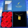 Collana con lettera e messaggio
