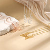 Double personalized butterfly necklaces 2 names