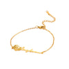 Bracelet rose éternelle personnalisée
