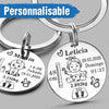 Portachiavi nascita personalizzato