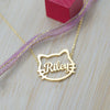 Personalized Kitty Necklace