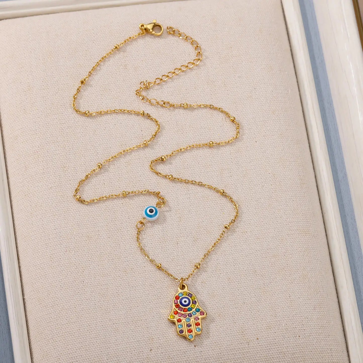 Collier Main de Fatma Œil Protecteur
