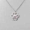 Collana personalizzata con zampa di cane
