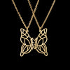 Double personalized butterfly necklaces 2 names