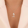 Personalized mermaid necklace