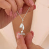 Personalized mermaid necklace