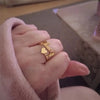 Bague personnalisée cœur et prénom