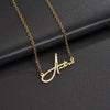 Personalized glitter name necklace