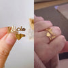 Bague personnalisée cœur et prénom
