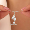 Personalized mermaid necklace