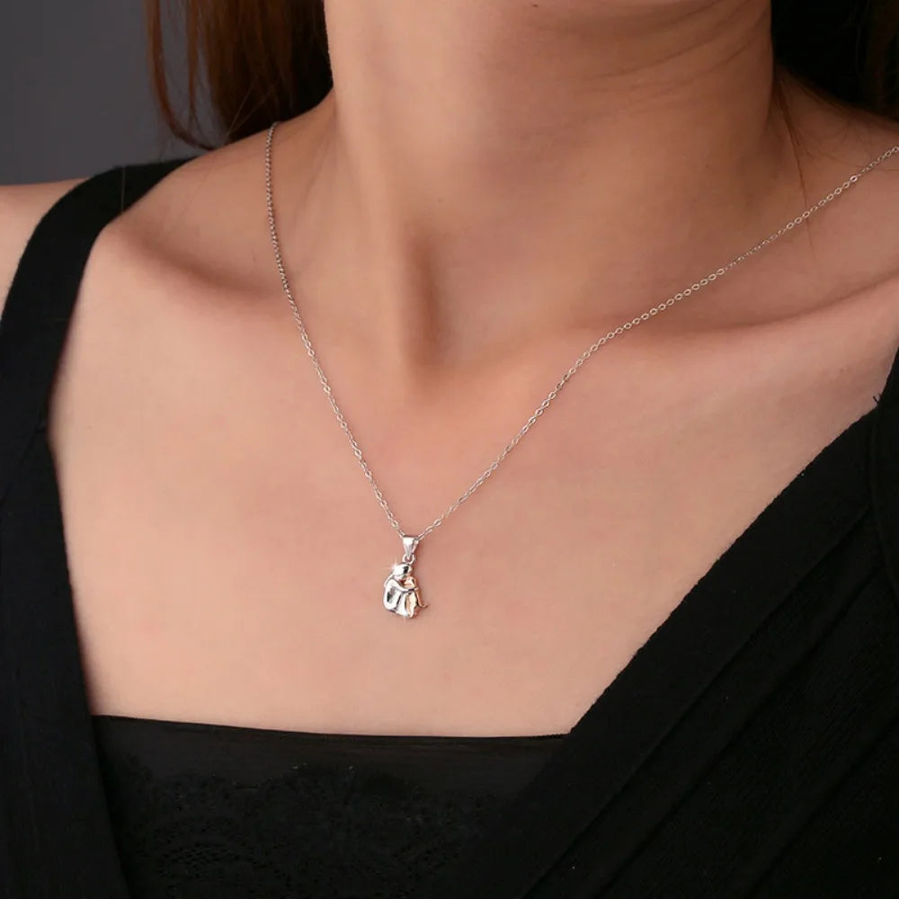 Collier Fille et son chien