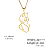 Collier Chat élégant