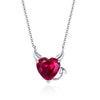 Collier Angel or Devil Heart