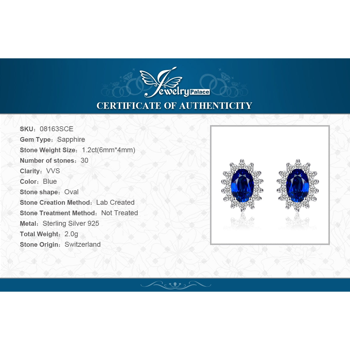 Boucle d’oreilles Royal Blue