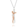 Collana amanti intrecciati