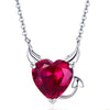 Collier Angel or Devil Heart