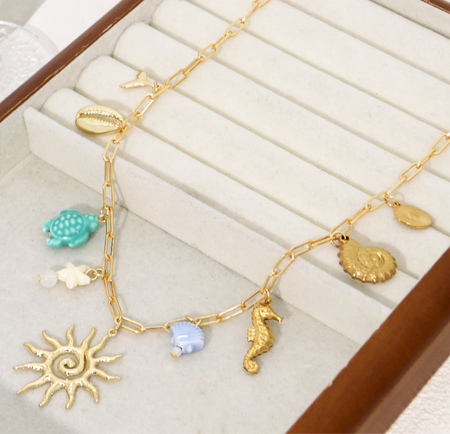 Collier Charms Océan