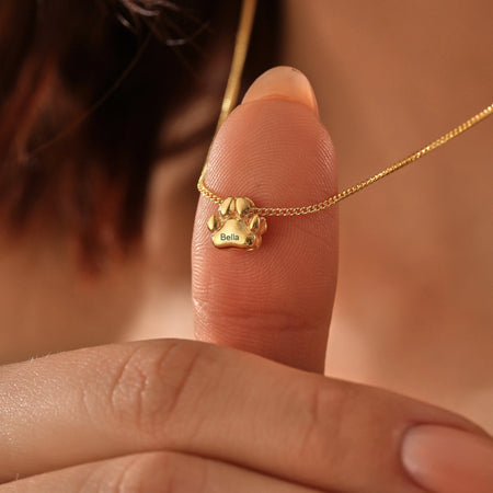 Collier personnalisé patte de chien