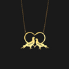 Collana personalizzata con coppia di rondini