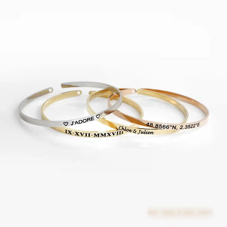Bracelet message personnalisée
