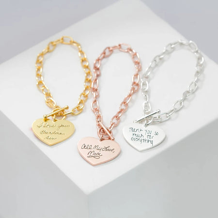 Bracelet cœur message