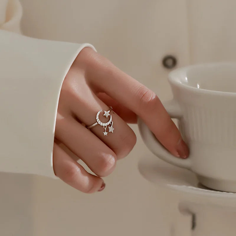 Bague Lune & Étoiles