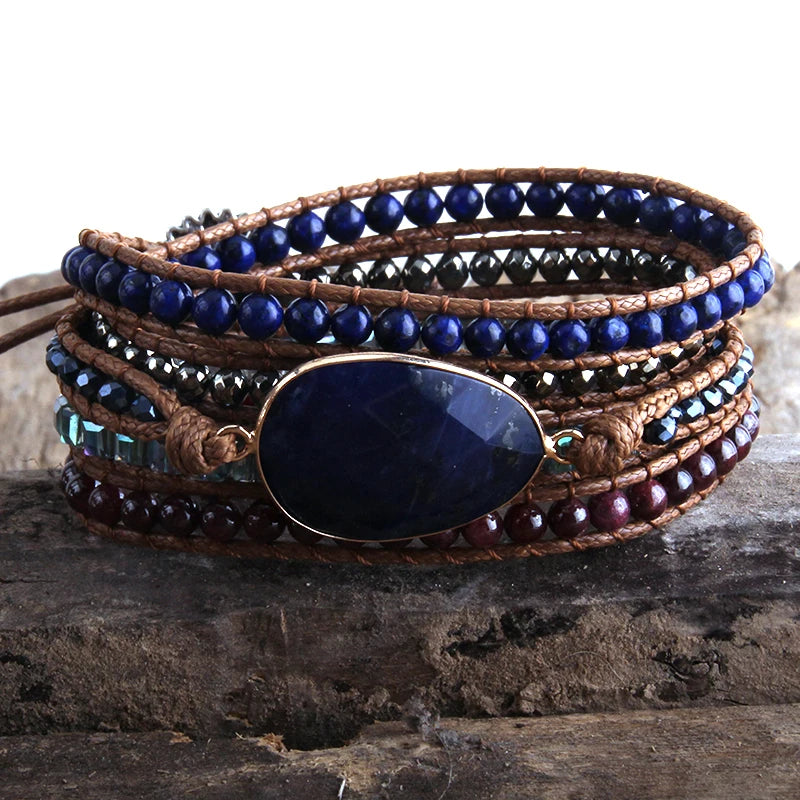 Bracelet Bohème Amazona – Amazonite & Pierres Naturelles