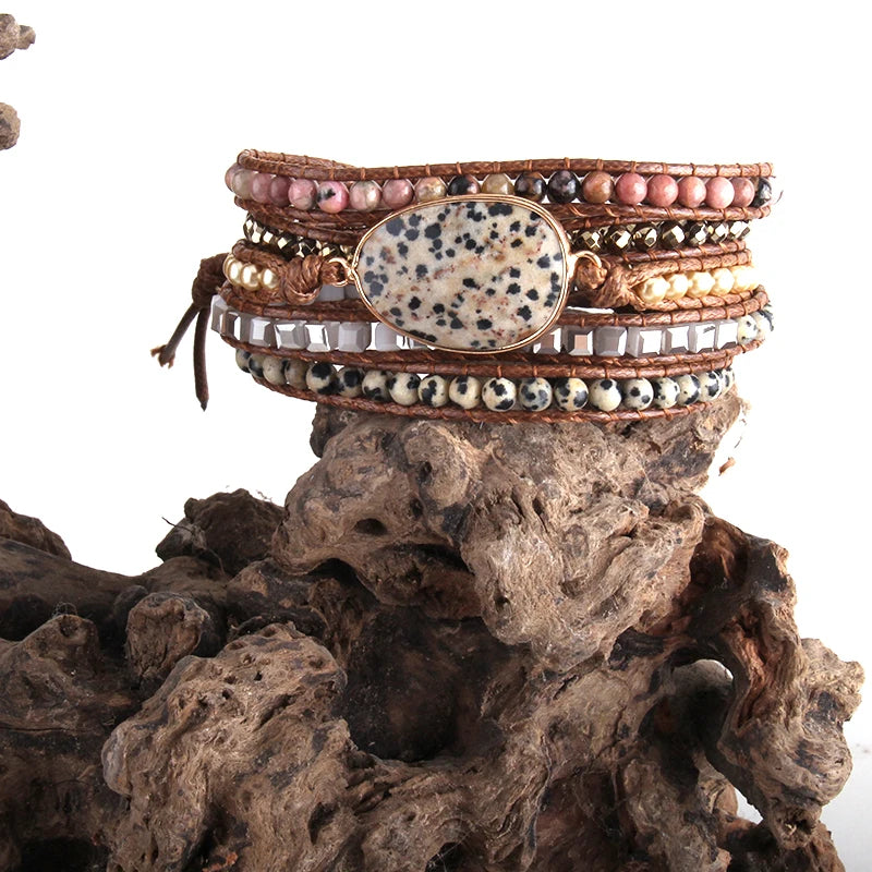 Bracelet Bohème Amazona – Amazonite & Pierres Naturelles