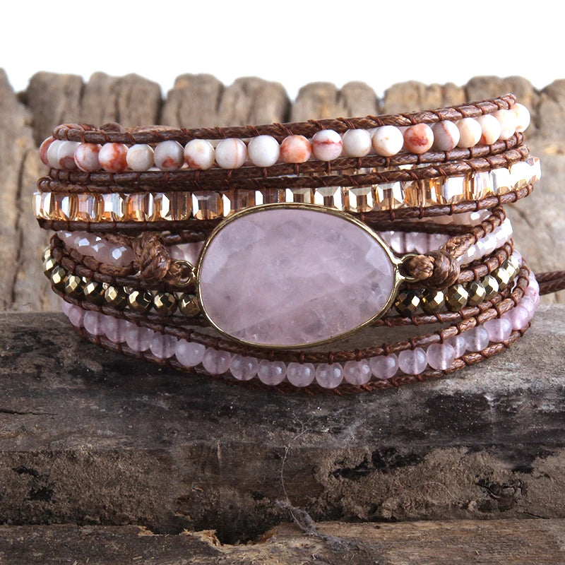 Bracelet Bohème Amazona – Amazonite & Pierres Naturelles
