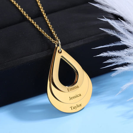 Collier personnalisé 3 prénoms