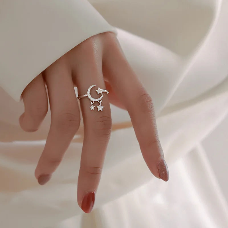 Bague Lune & Étoiles