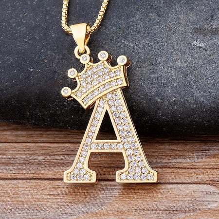 Collier pendentif Initiale