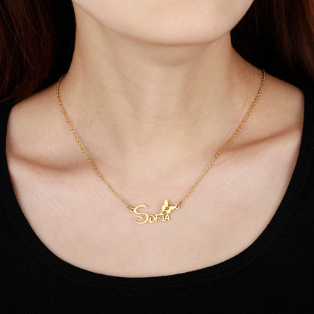 Collana personalizzata con nome e farfalla