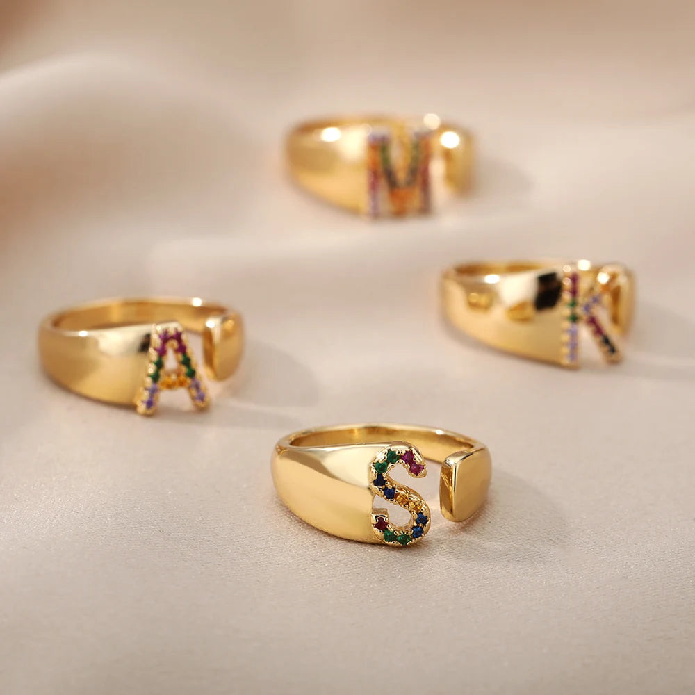 Bague initiale Rainbow